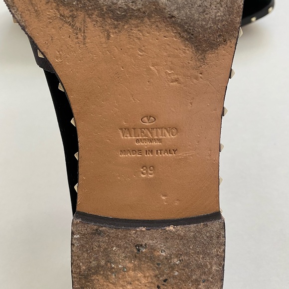 Valentino Rockstud Velvet Loafers - Picture 7 of 9